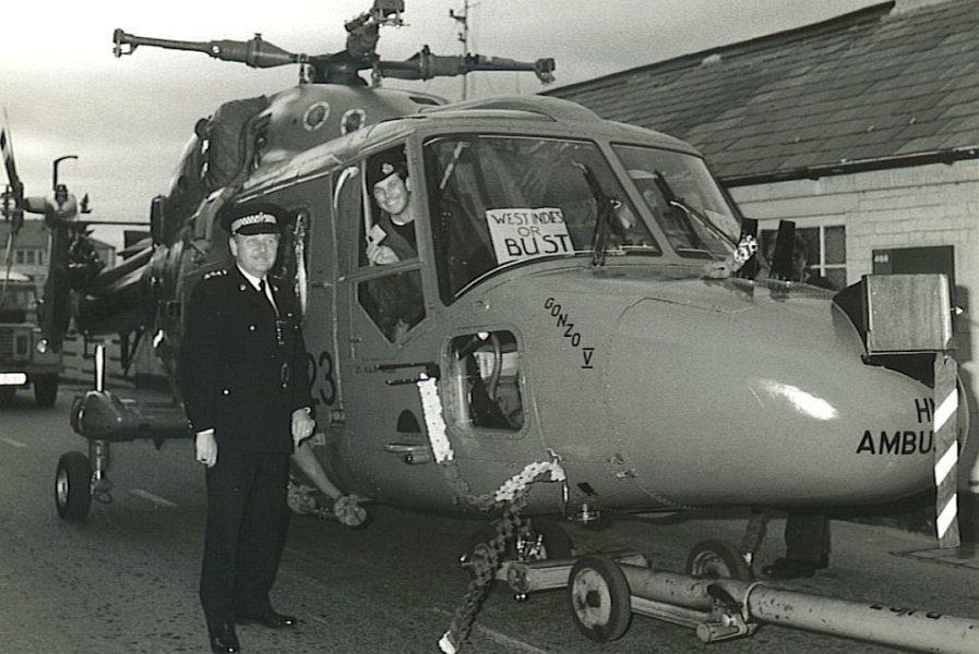 1983_WI-or-bust_nov-83-original-ed.jpg - All Lynx helicopters grounded during an accident investigation so Gonzo joins ship by road November 1983